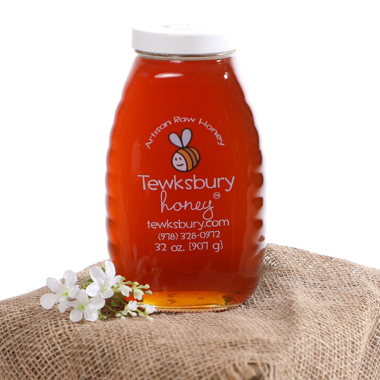 Raw Honey 32 oz Glass Jar