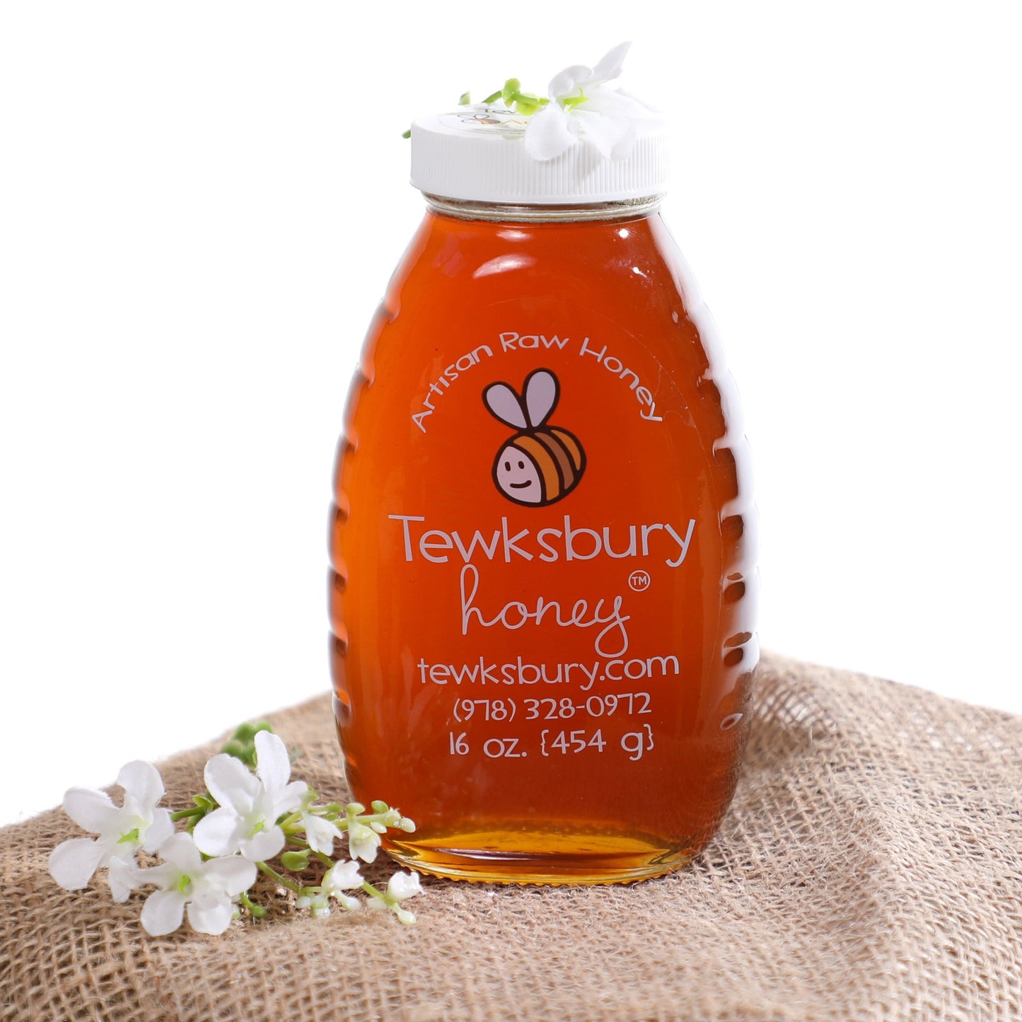 Raw Honey 16 oz Glass Jar