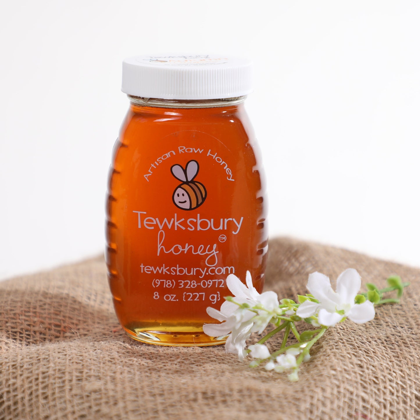 Raw Honey 8 oz Glass Jar