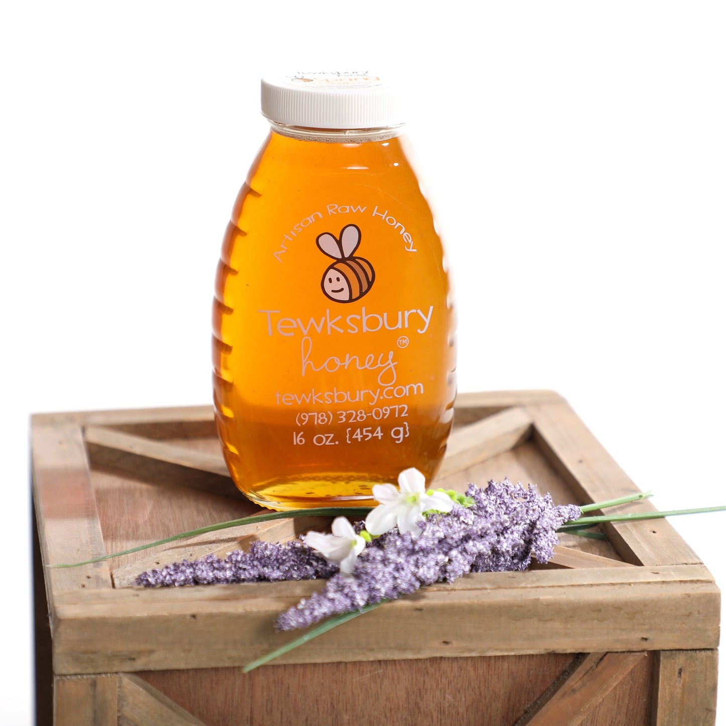 Raw Honey 16 oz Glass Jar